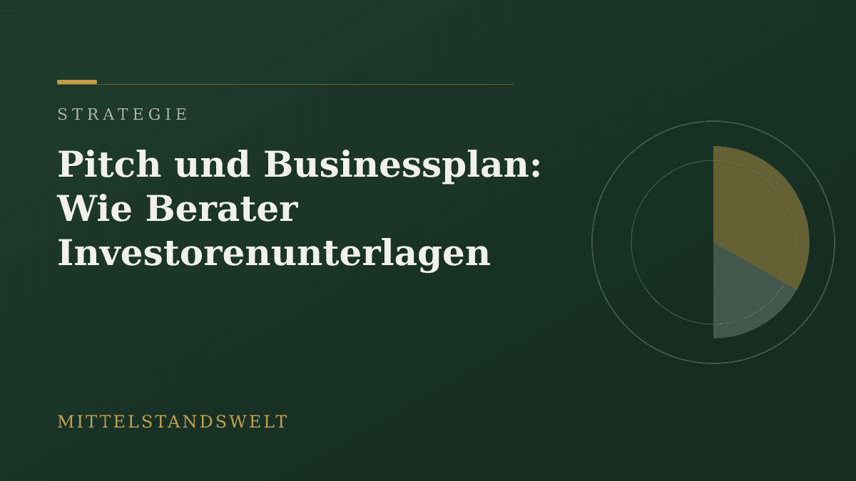 Illustration in der Magazin-Palette der Mittelstandswelt zum Artikel „Pitch und Businessplan: Wie Berater Investorenunterlagen aufbauen"