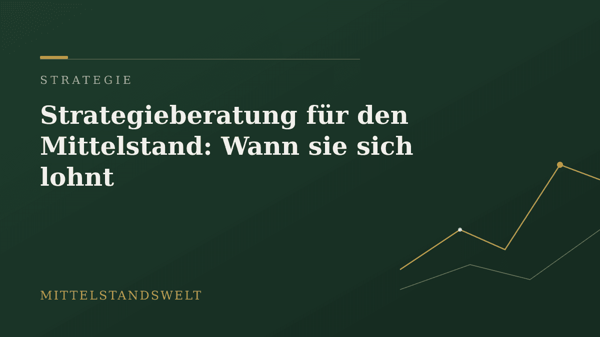 Illustration in der Magazin-Palette der Mittelstandswelt zum Artikel „Strategieberatung für den Mittelstand: Wann sie sich lohnt"